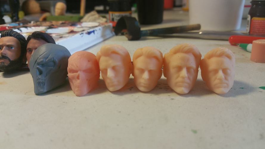 Head Steve Rogers Movie version ( C. Evans) 3D Print 32561 Head Steve Rogers Movie version ( C. Evans) 3D Print 32561