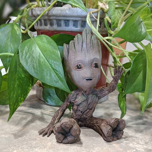 baby groot sitting waving 3D Print 32602 baby groot sitting waving 3D Print 32602