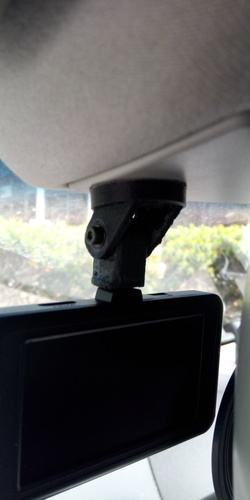 Double Sided Taped Dash Cam Mount 3D Print 32624 Double Sided Taped Dash Cam Mount 3D Print 32624