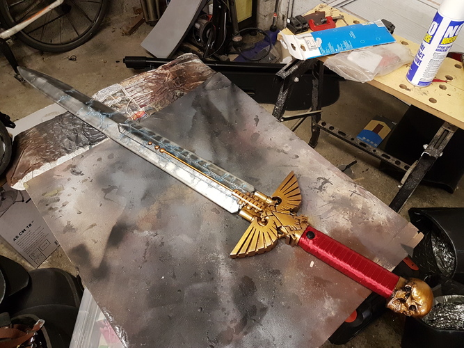 Warhammer 40K - Inquisitor Sword 3D Print 32789 Warhammer 40K - Inquisitor Sword 3D Print 32789