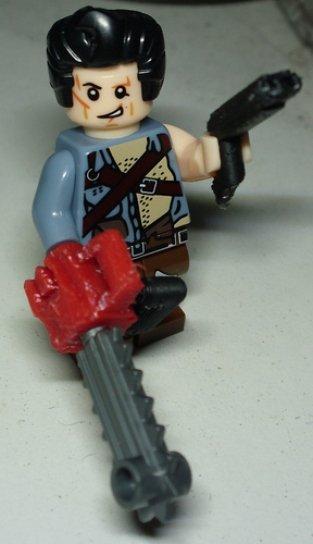 ED2 CHAINSAW + BOOMSTICK FOR MINIFIG 3D Print 33024 ED2 CHAINSAW + BOOMSTICK FOR MINIFIG 3D Print 33024