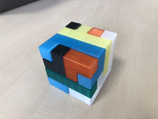 Printable Interlocking Puzzle #2 3D Print 33283 Printable Interlocking Puzzle #2 3D Print 33283