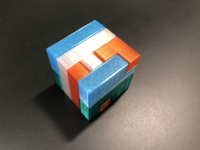 Printable Interlocking Puzzle #3 - Level 4 by Bram Cohen 3D Print 33285 Printable Interlocking Puzzle #3 - Level 4 by Bram Cohen 3D Print 33285