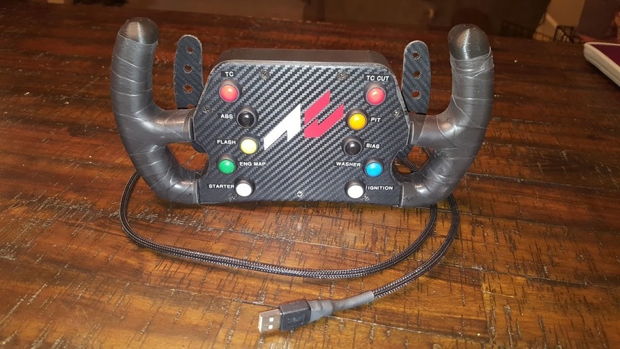 DIY 3D Printed F1 GT Wheel with Magnetic Shift Paddles 3D Print 33298 DIY 3D Printed F1 GT Wheel with Magnetic Shift Paddles 3D Print 33298