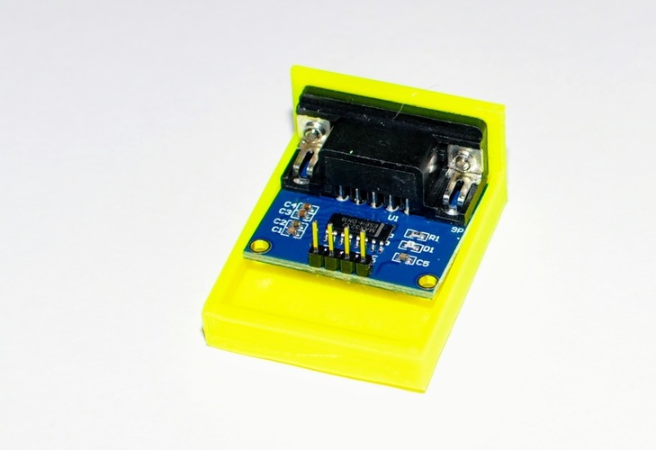 Carrier for Sparkfun RS232 level shifter 3D Print 33409 Carrier for Sparkfun RS232 level shifter 3D Print 33409
