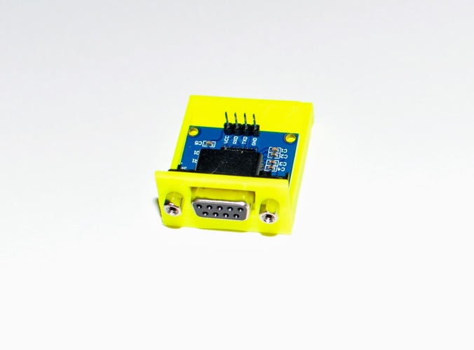 Carrier for Sparkfun RS232 level shifter 3D Print 33410 Carrier for Sparkfun RS232 level shifter 3D Print 33410