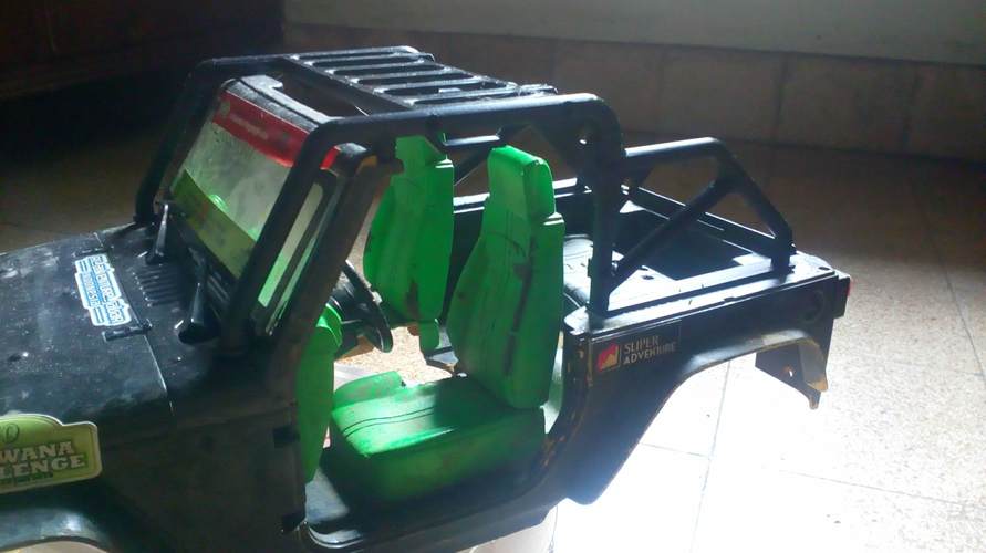 Rubicon hard body Roll Bar RC crawler 1/10 3D Print 33460 Rubicon hard body Roll Bar RC crawler 1/10 3D Print 33460