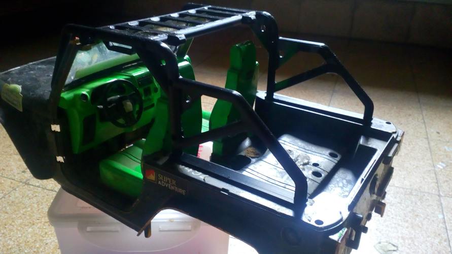 Rubicon hard body Roll Bar RC crawler 1/10 3D Print 33461 Rubicon hard body Roll Bar RC crawler 1/10 3D Print 33461