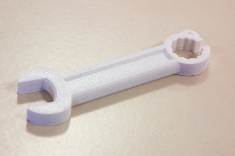 Wrench shaped earphone holder 3D Print 3362 Wrench shaped earphone holder 3D Print 3362