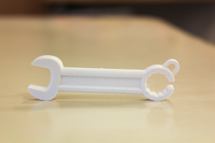 Wrench shaped earphone holder 3D Print 3363 Wrench shaped earphone holder 3D Print 3363