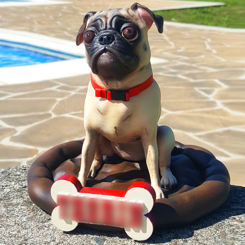 Pug dog realistic model, splited and ready for 3d print 3D Print 33900 Pug dog realistic model, splited and ready for 3d print 3D Print 33900