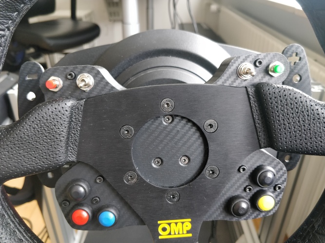 T300 Button Box For OMP Trecento Steering Wheel 3D Print 33912 T300 Button Box For OMP Trecento Steering Wheel 3D Print 33912