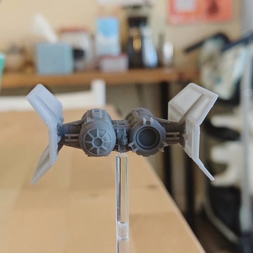 TIE Shuttle - X-wing miniatures compatible 3D Print 33945 TIE Shuttle - X-wing miniatures compatible 3D Print 33945