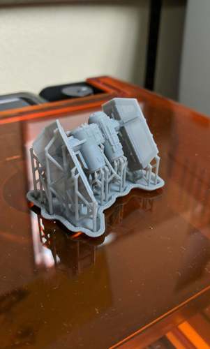 TIE Shuttle - X-wing miniatures compatible 3D Print 33946 TIE Shuttle - X-wing miniatures compatible 3D Print 33946