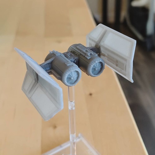 TIE Shuttle - X-wing miniatures compatible 3D Print 33947 TIE Shuttle - X-wing miniatures compatible 3D Print 33947