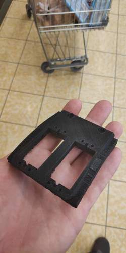 SCX-10 Chassis Mount Servo/Servo Winch Mount 3D Print 34013 SCX-10 Chassis Mount Servo/Servo Winch Mount 3D Print 34013
