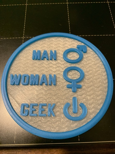Coaster 'g33k' 3D Print 34122 Coaster 'g33k' 3D Print 34122