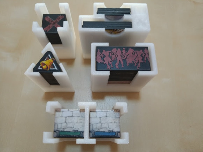 Zombicide - Token holders 3D Print 34155 Zombicide - Token holders 3D Print 34155