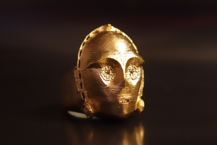 3D Ring Star Wars 3CPO 3D Print 34226 3D Ring Star Wars 3CPO 3D Print 34226
