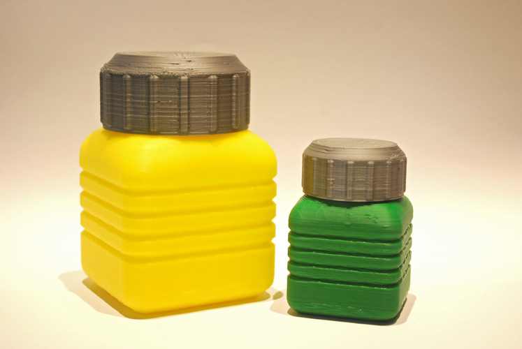 Bottle and Screw Cap 22 3D Print 3427 Bottle and Screw Cap 22 3D Print 3427