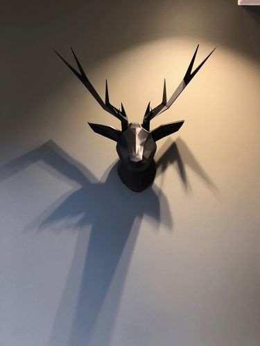 Low Poly Deer Head 3D Print 34292 Low Poly Deer Head 3D Print 34292