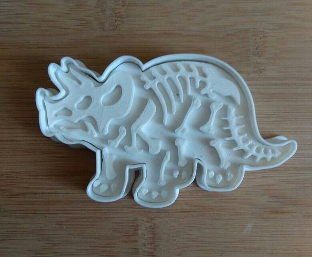 Dinosaurs- Trirog stamp-Cookie cutters-100mm (Free) 3D Print 34700 Dinosaurs- Trirog stamp-Cookie cutters-100mm (Free) 3D Print 34700