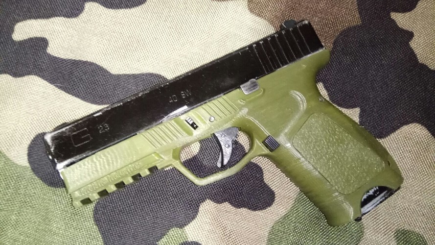 Frame for kjw airsoft glock 19/23 3D Print 34746 Frame for kjw airsoft glock 19/23 3D Print 34746