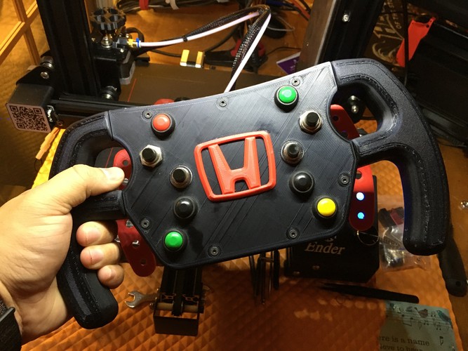 DIY 3D Printed F1 GT Wheel with Magnetic Shift Paddles 3D Print 34797 DIY 3D Printed F1 GT Wheel with Magnetic Shift Paddles 3D Print 34797
