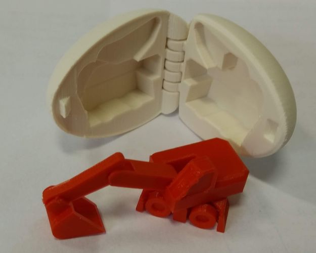 Surprise Egg #4 - Tiny Excavator 3D Print 34891 Surprise Egg #4 - Tiny Excavator 3D Print 34891