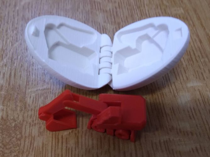 Surprise Egg #4 - Tiny Excavator 3D Print 34892 Surprise Egg #4 - Tiny Excavator 3D Print 34892