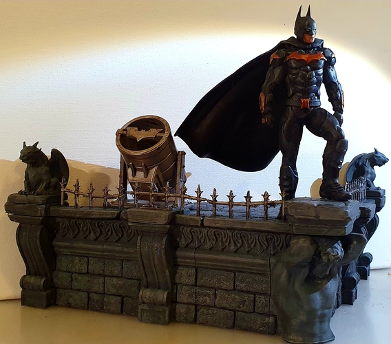 Batman Diorama Scene 3D Print 34971 Batman Diorama Scene 3D Print 34971