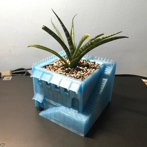 Mini Middle Eastern Villa Planter 3D Print 34979 Mini Middle Eastern Villa Planter 3D Print 34979