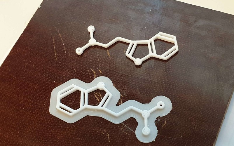 DMT Molecule Earings/Neclace 3D Print 35026 DMT Molecule Earings/Neclace 3D Print 35026
