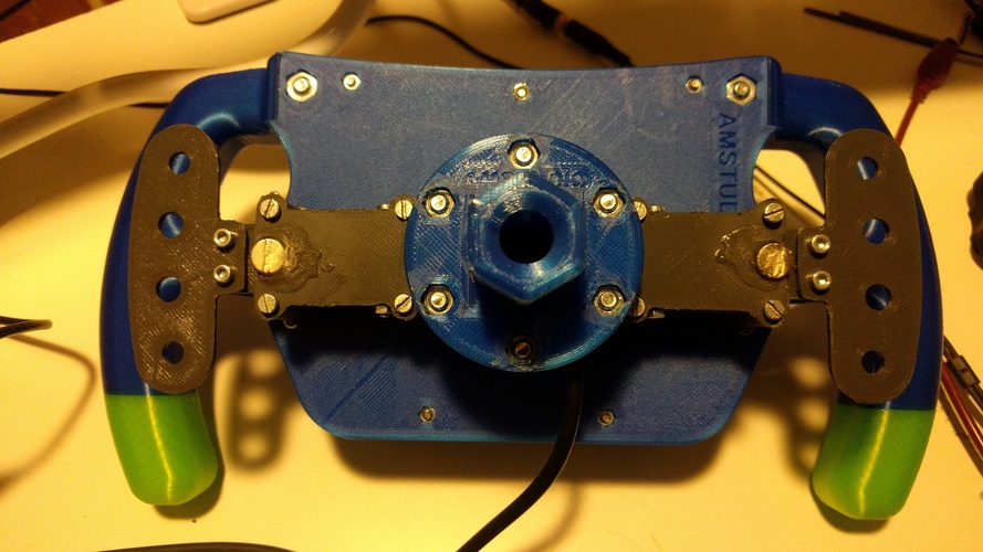 DIY 3D Printed F1 GT Wheel with Magnetic Shift Paddles 3D Print 35069 DIY 3D Printed F1 GT Wheel with Magnetic Shift Paddles 3D Print 35069