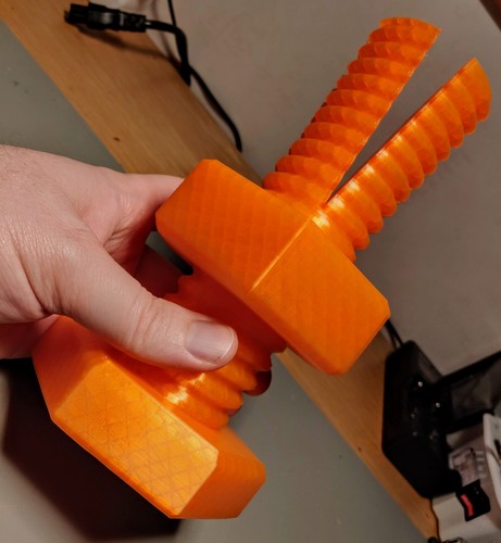 Impossible 3D-printed bolt and nut 3D Print 35199 Impossible 3D-printed bolt and nut 3D Print 35199
