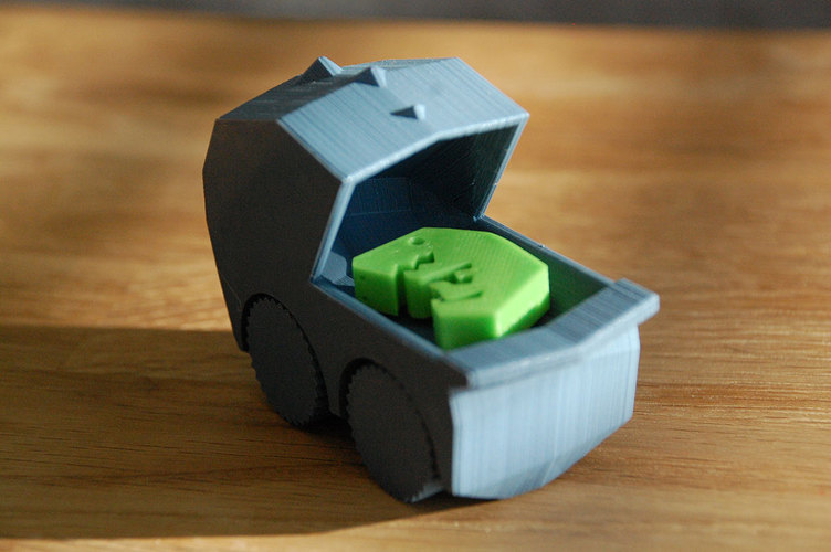 Pip's Print-in-Place Perambulator 3D Print 352 Pip's Print-in-Place Perambulator 3D Print 352