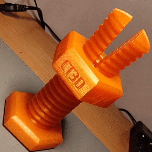 Impossible 3D-printed bolt and nut 3D Print 35200 Impossible 3D-printed bolt and nut 3D Print 35200