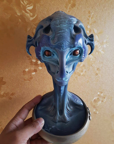 Alien Head 3D Print 35266 Alien Head 3D Print 35266