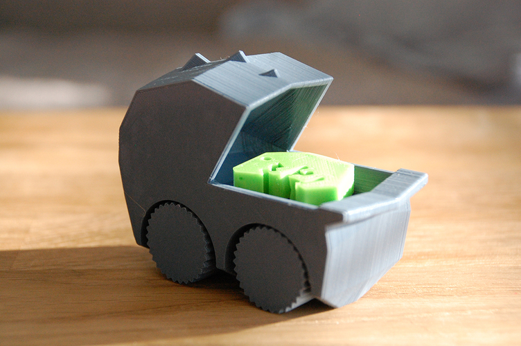 Pip's Print-in-Place Perambulator 3D Print 353 Pip's Print-in-Place Perambulator 3D Print 353