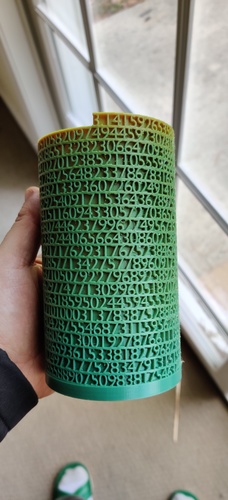 Tower of Pi 3D Print 35343 Tower of Pi 3D Print 35343