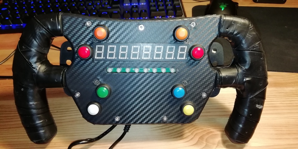 DIY 3D Printed F1 GT Wheel with Magnetic Shift Paddles 3D Print 35490 DIY 3D Printed F1 GT Wheel with Magnetic Shift Paddles 3D Print 35490