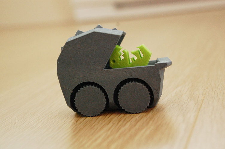 Pip's Print-in-Place Perambulator 3D Print 355 Pip's Print-in-Place Perambulator 3D Print 355