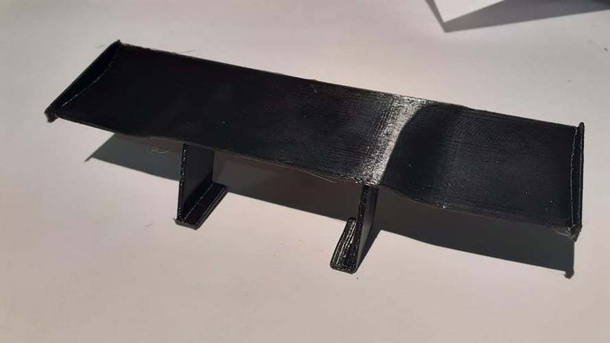 Mini Spoiler Car Tail Decoration 3D Print 35502 Mini Spoiler Car Tail Decoration 3D Print 35502