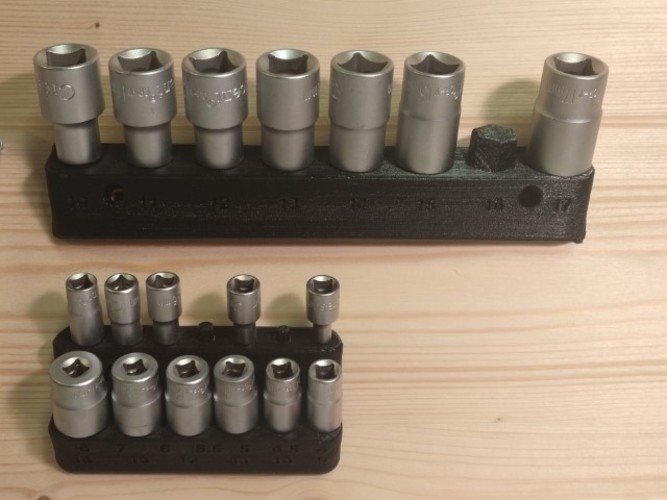 Socket wrench wall mount 3D Print 35696 Socket wrench wall mount 3D Print 35696