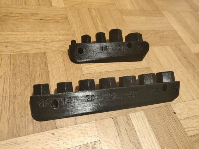 Socket wrench wall mount 3D Print 35697 Socket wrench wall mount 3D Print 35697