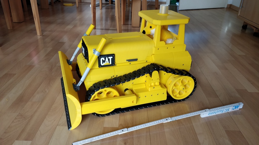 Caterpillar Bulldozer, RC 3D Print 35730 Caterpillar Bulldozer, RC 3D Print 35730