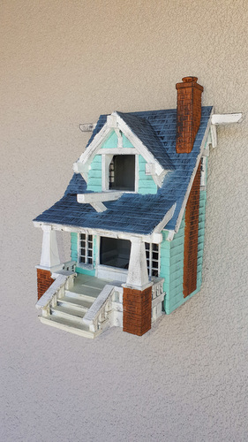 the American Craftsman Bungalow Birdhouse 3D Print 35743 the American Craftsman Bungalow Birdhouse 3D Print 35743