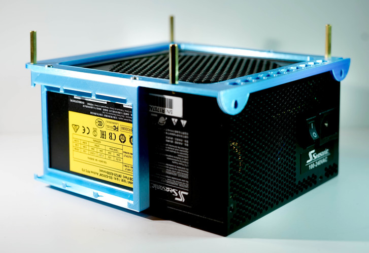 Mini ITX Open Frame with SSD Support 3D Print 35774 Mini ITX Open Frame with SSD Support 3D Print 35774
