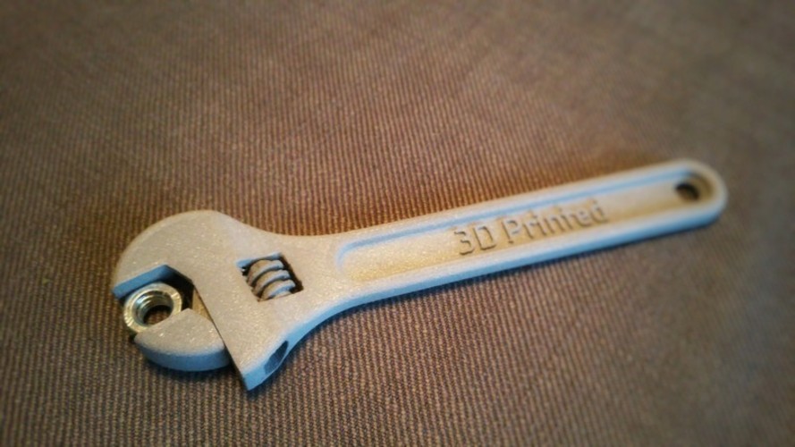 Fully assembled 3D printable wrench 3D Print 3603 Fully assembled 3D printable wrench 3D Print 3603