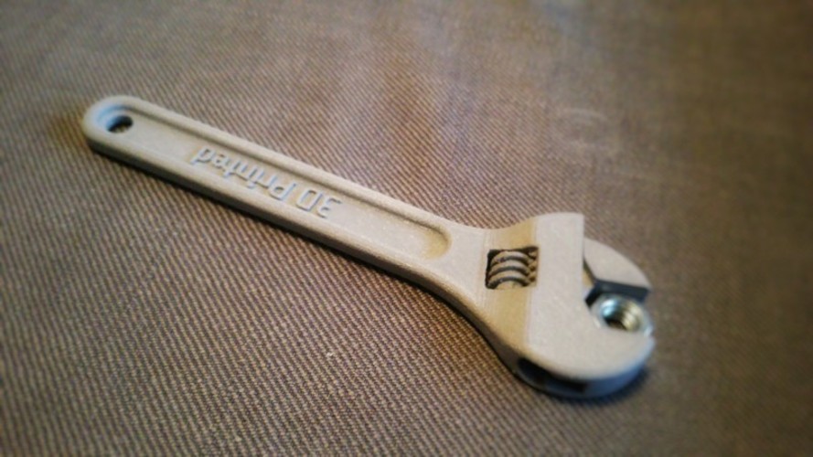Fully assembled 3D printable wrench 3D Print 3604 Fully assembled 3D printable wrench 3D Print 3604